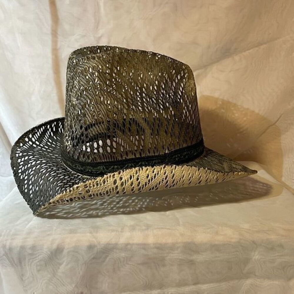 Santo Nino Del Centro Somberos Mens Lacquered Straw Cowboy Hat Made in Mexico Si